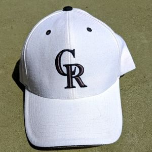 Colorado Rockies white baseball hat